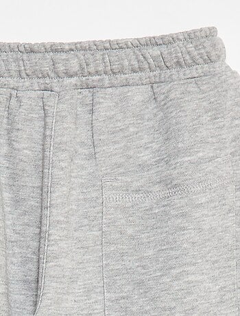 Joggers in french terry con bordino a contrasto