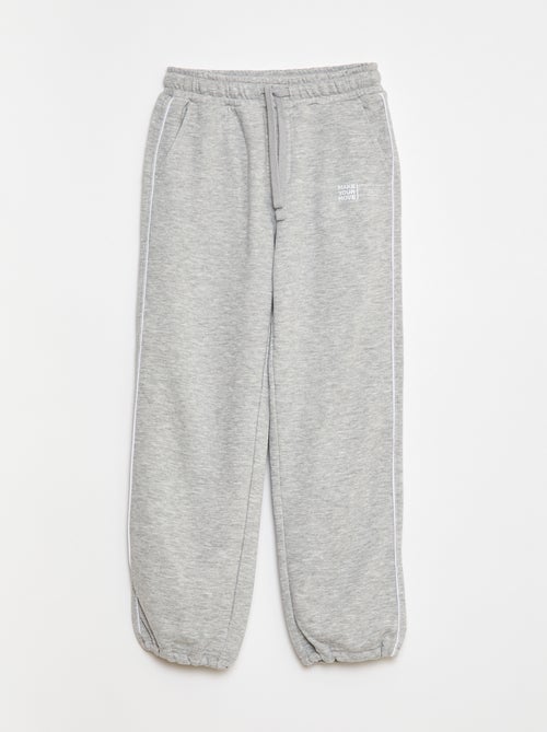 Joggers in french terry con bordino a contrasto - Kiabi