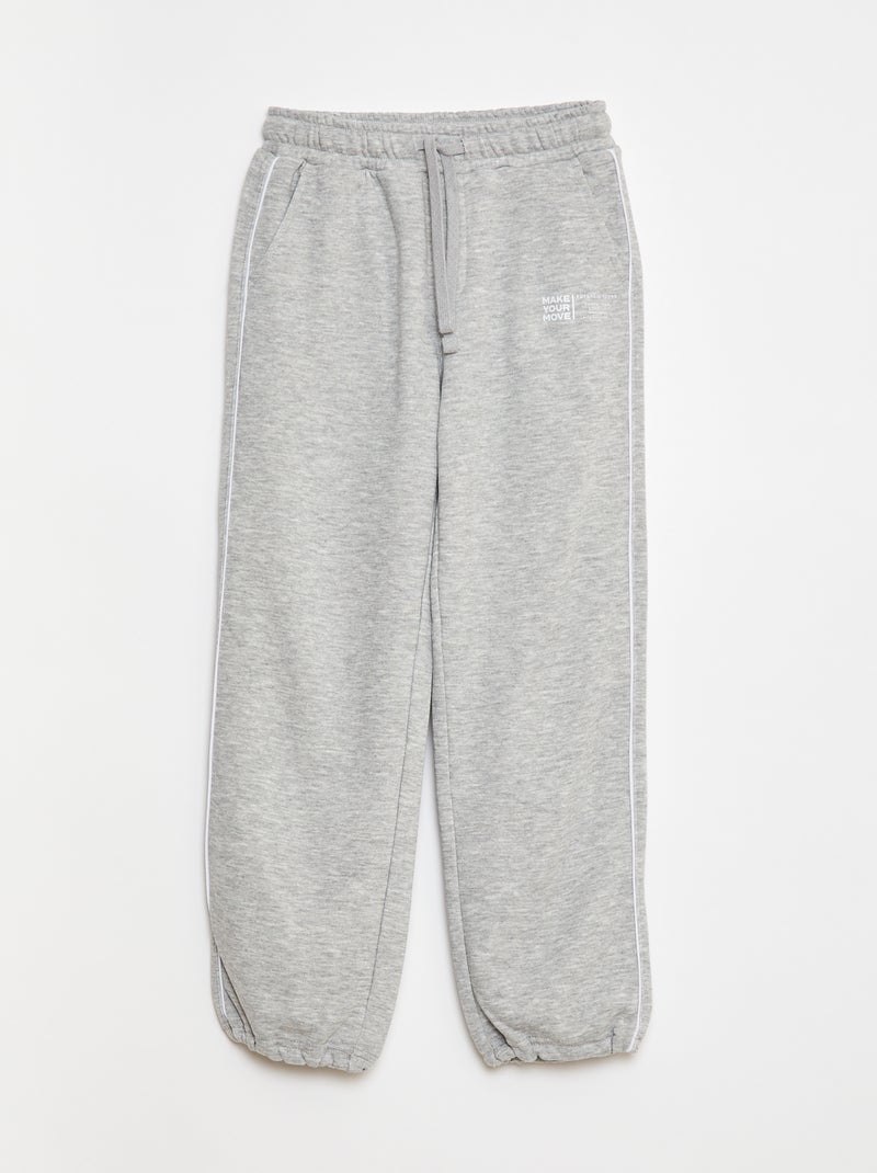 Joggers in french terry con bordino a contrasto Blu - Kiabi