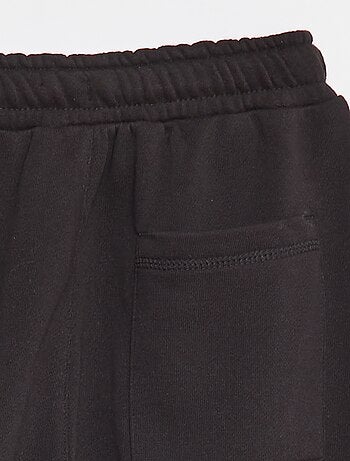 Joggers in french terry con bordino a contrasto