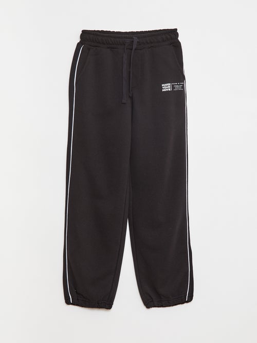 Joggers in french terry con bordino a contrasto - Kiabi