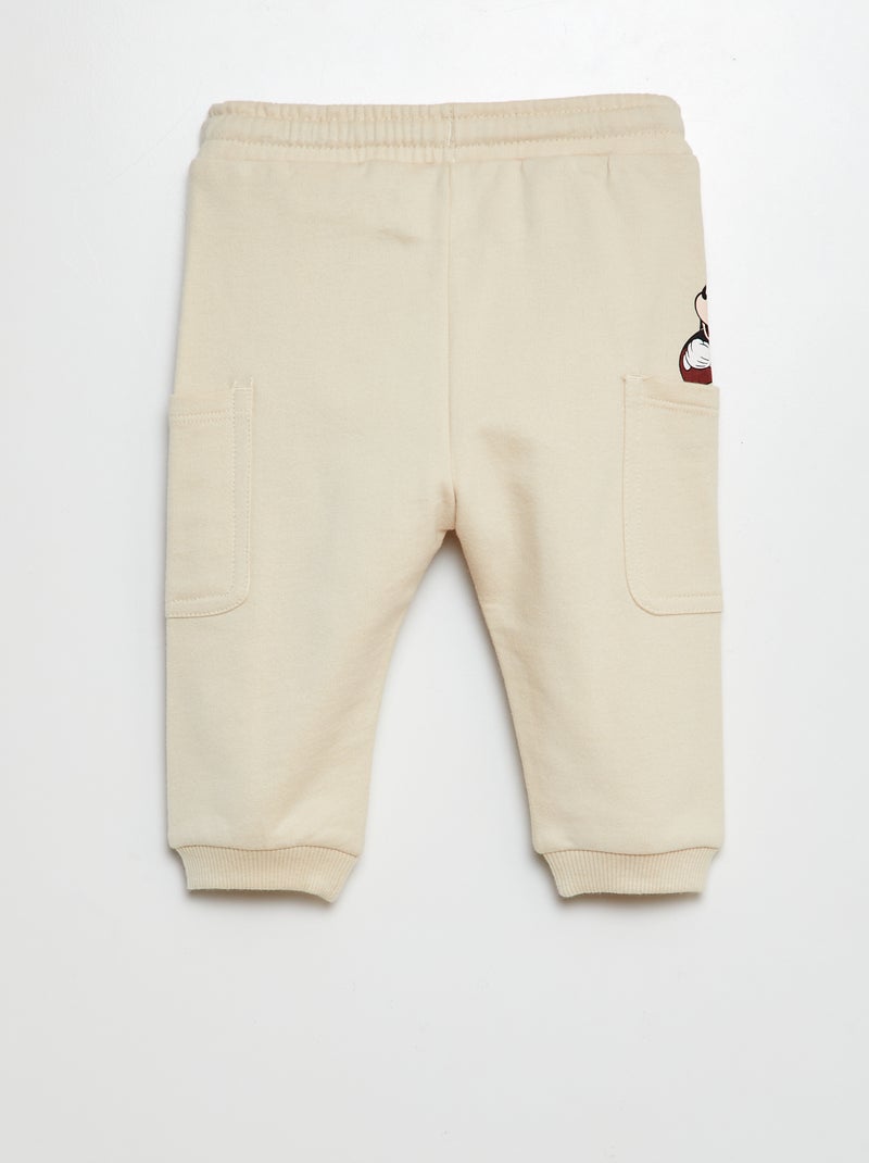 Joggers in french terry 'Disney' BEIGE - Kiabi