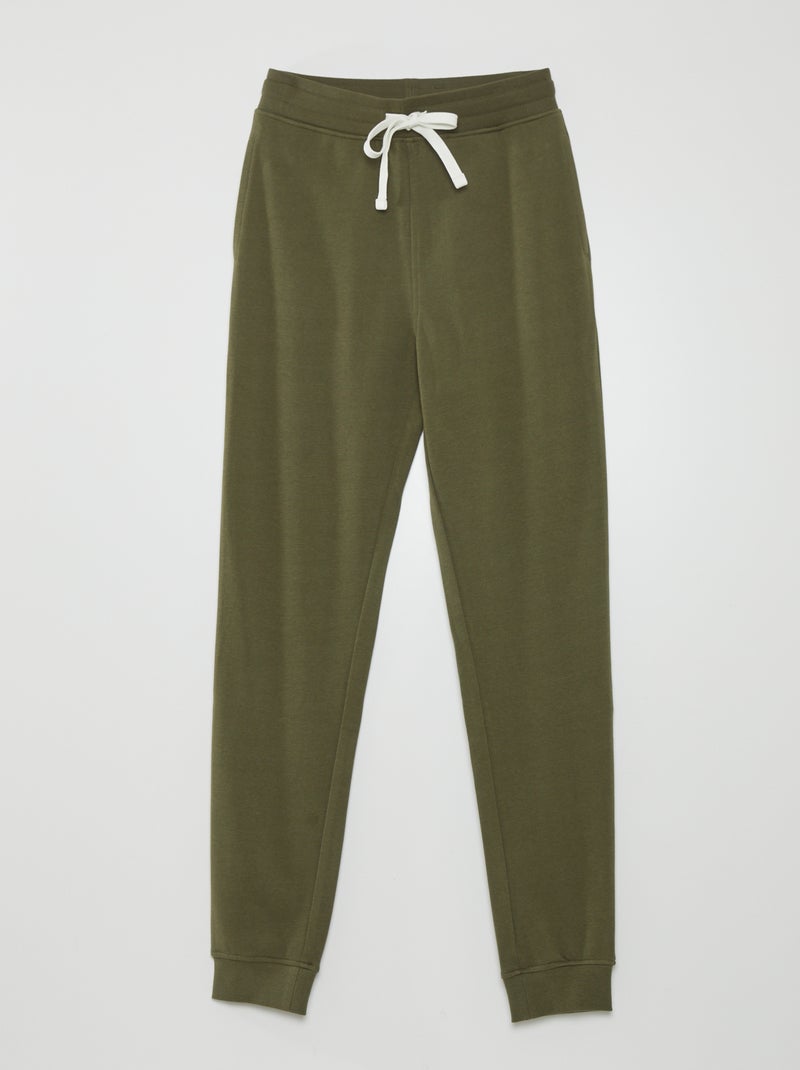 Joggers in french terry KAKI - Kiabi