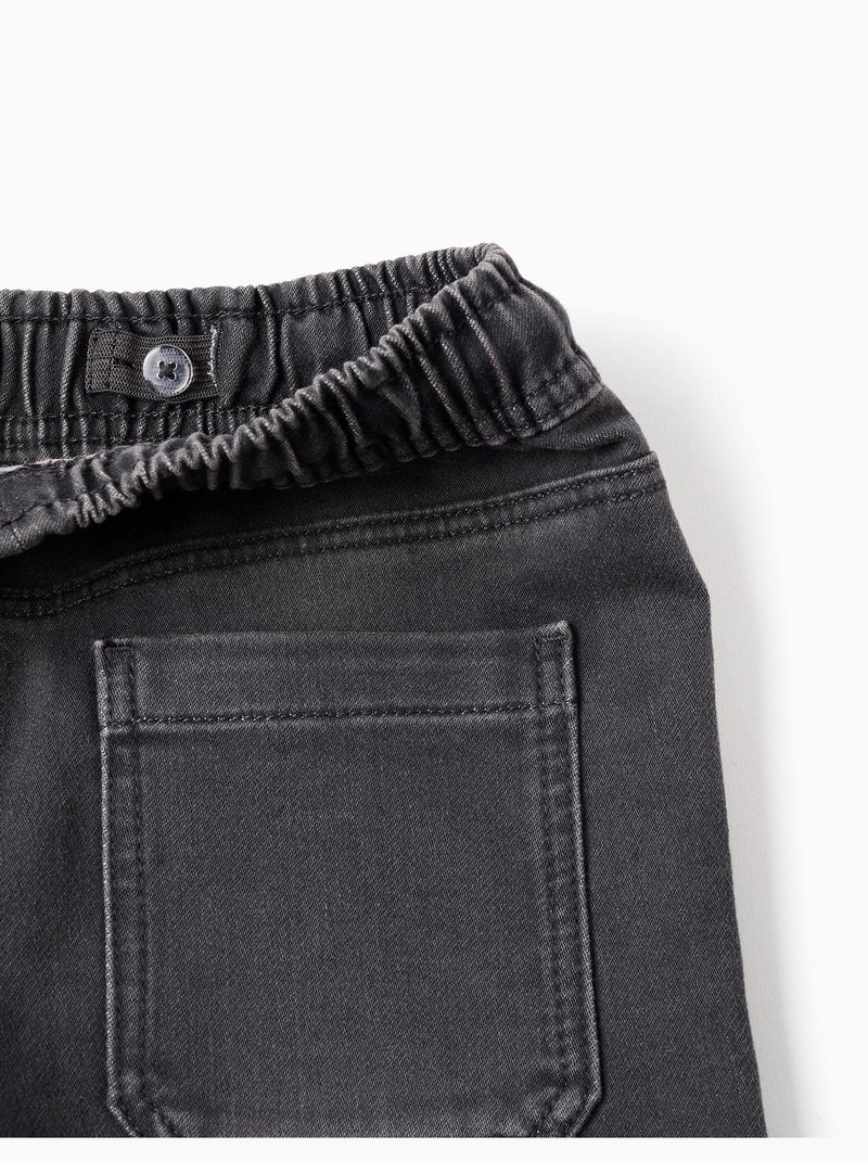 Joggers in jeans con coulisse e 5 tasche Grigio scuro - Kiabi