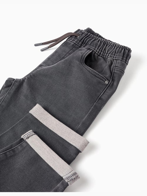Joggers in jeans con coulisse e 5 tasche - Kiabi Joggers in jeans con coulisse e 5 tasche - Kiabi