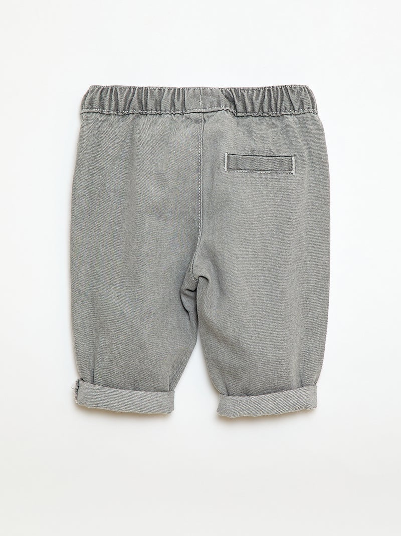 Joggers in jeans Grigio - Kiabi