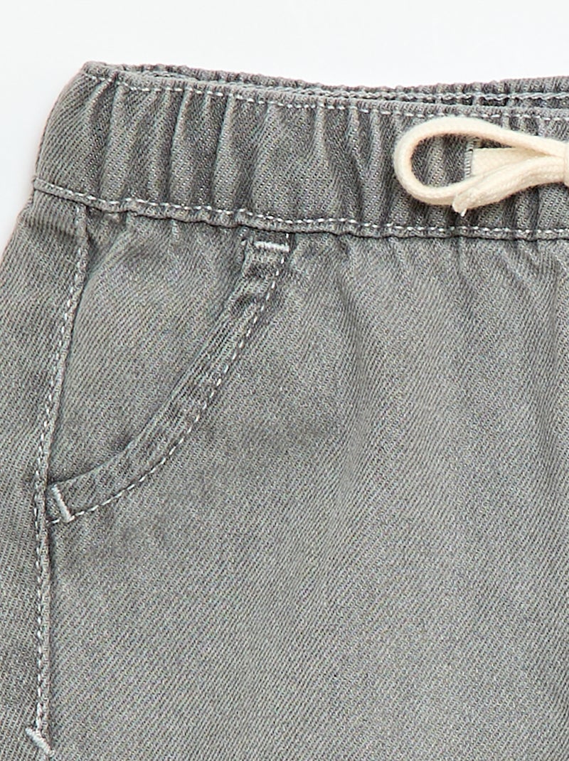 Joggers in jeans Grigio - Kiabi