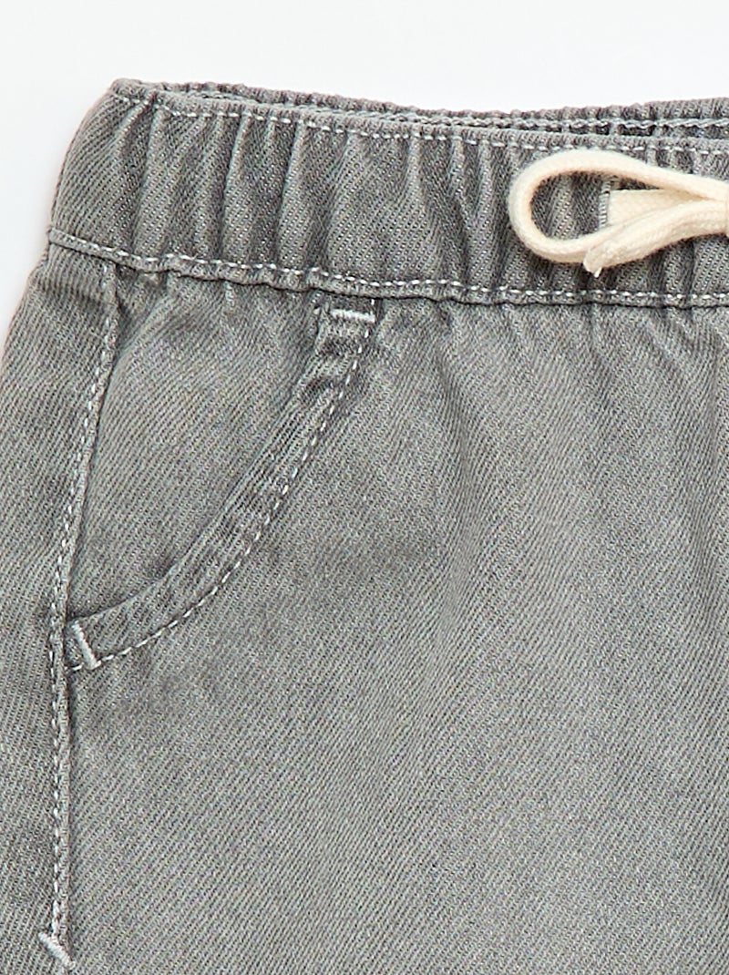 Joggers in jeans Grigio - Kiabi