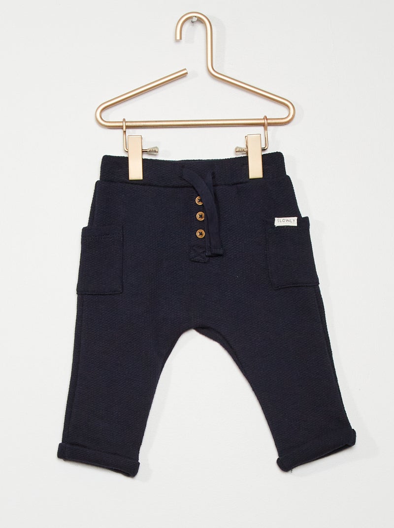 Joggers in maglia blu - Kiabi