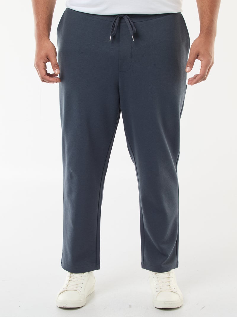 Joggers in maglia piqué Blu - Kiabi