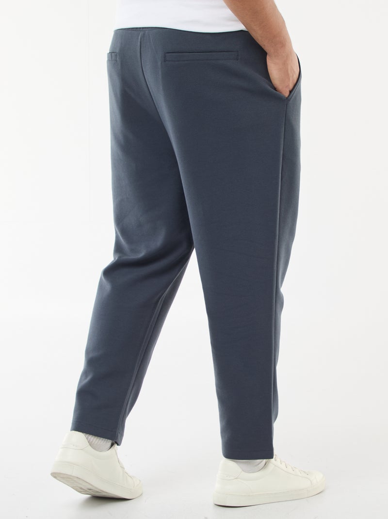 Joggers in maglia piqué Blu - Kiabi