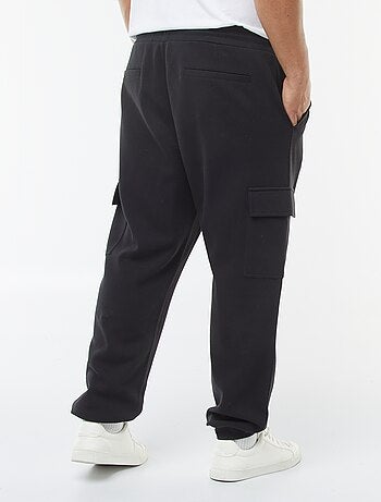 Joggers in maglia piqué con tasche con patta