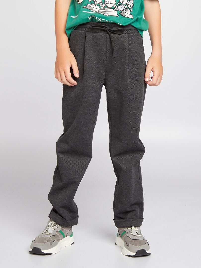 Joggers in maglia piqué Grigio - Kiabi