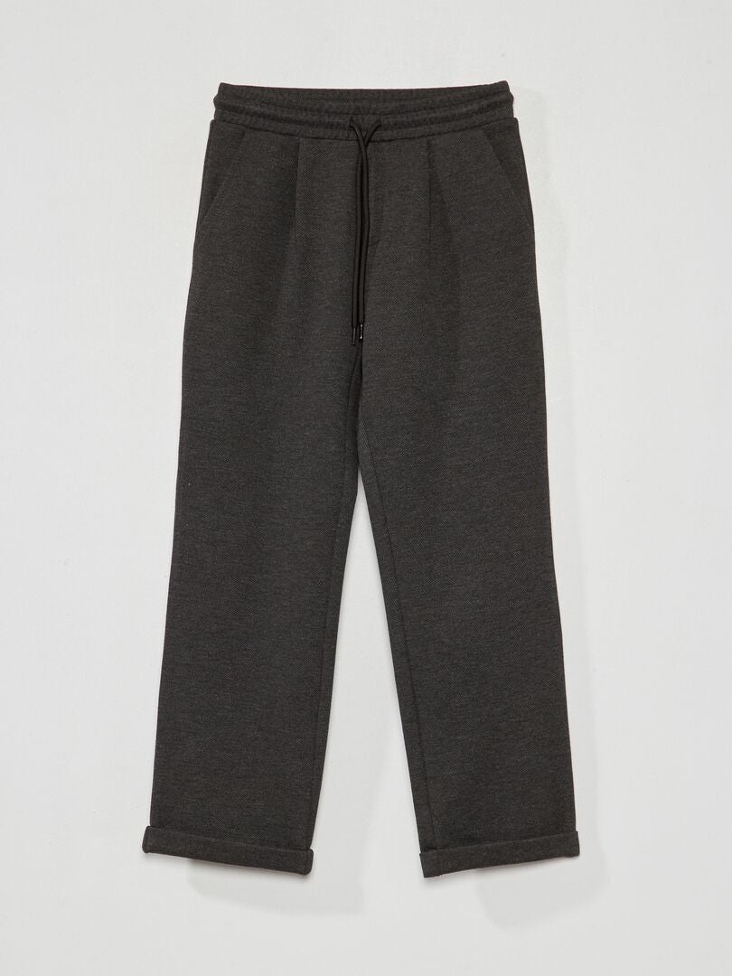 Joggers in maglia piqué Grigio - Kiabi