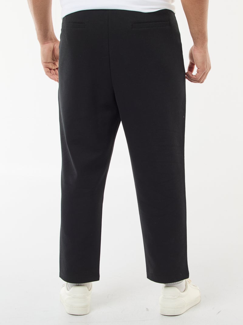 Joggers in maglia piqué Nero - Kiabi