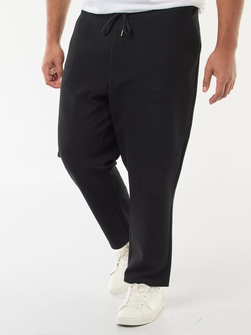 Joggers in maglia piqué Nero - Kiabi