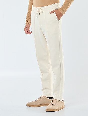 Joggers in maglia piqué tinta unita