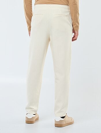 Joggers in maglia piqué tinta unita