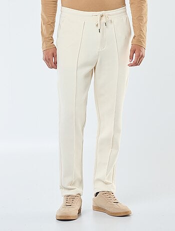 Joggers in maglia piqué tinta unita