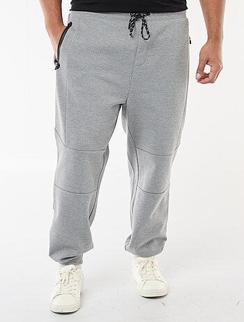 Joggers in maglia piqué tinta unita in cotone