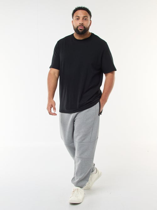 Joggers in maglia piqué tinta unita in cotone - Kiabi