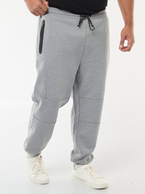 Joggers in maglia piqué tinta unita in cotone - Kiabi
