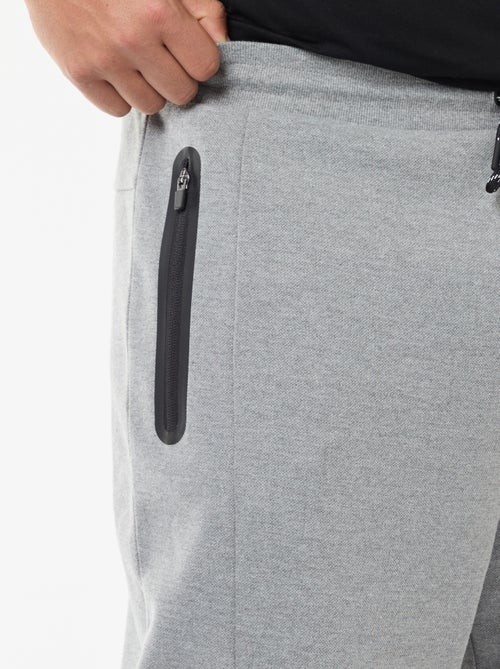 Joggers in maglia piqué tinta unita in cotone - Kiabi