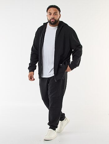 Joggers in maglia piqué tinta unita in cotone