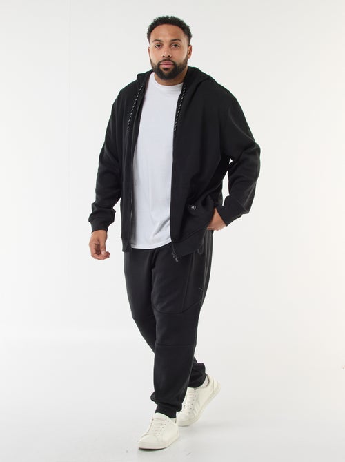 Joggers in maglia piqué tinta unita in cotone - Kiabi