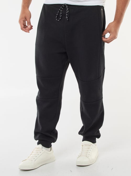 Joggers in maglia piqué tinta unita in cotone - Kiabi