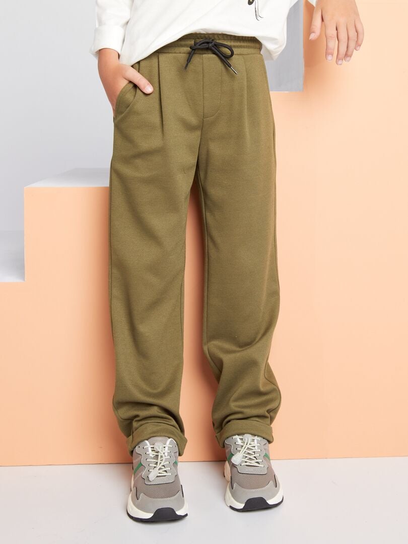 Joggers in maglia piqué Verde - Kiabi