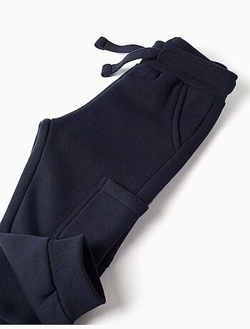 Joggers in pile spazzolato con tasche cargo
