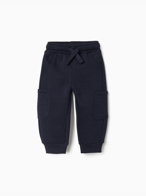 Joggers in pile spazzolato con tasche cargo - Kiabi