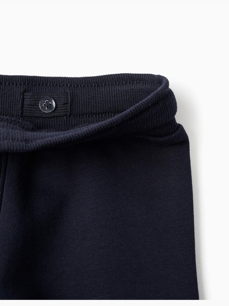 Joggers in pile spazzolato con tasche cargo Blu scuro - Kiabi