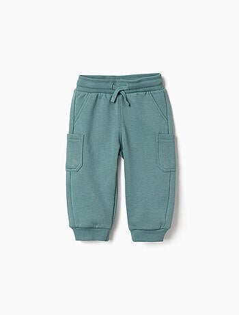 Joggers in pile spazzolato con tasche cargo