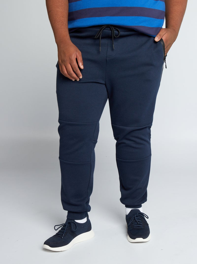Joggers in piqué di cotone BLU - Kiabi