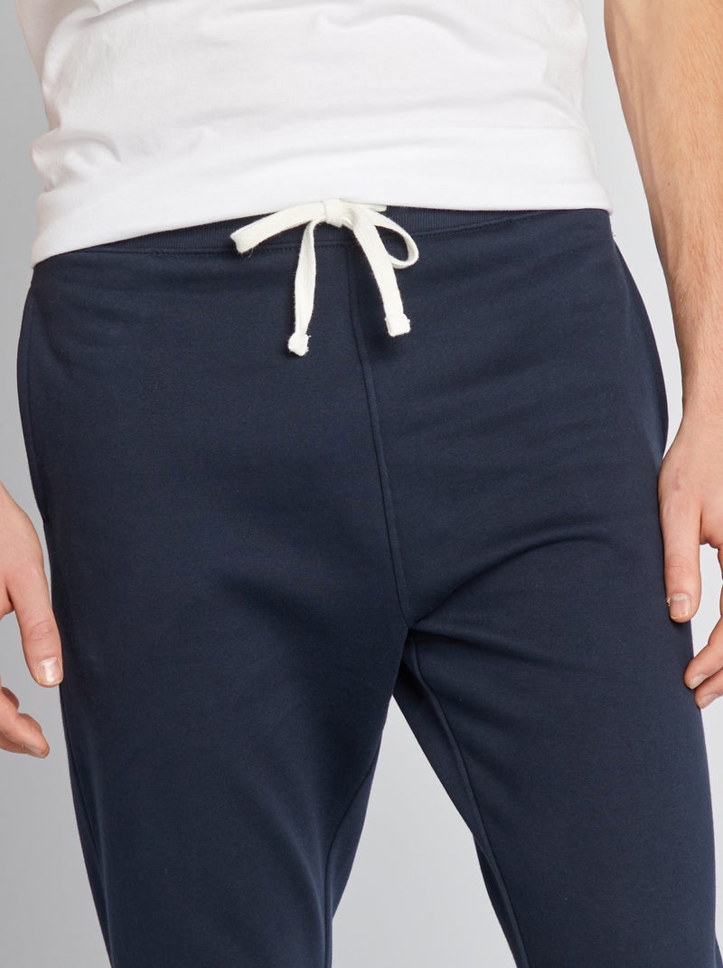 Joggers in tessuto felpato - L36 BLU - Kiabi