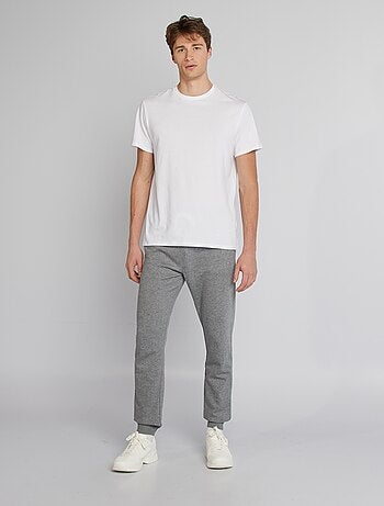 Joggers in tessuto felpato - L36