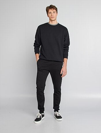 Joggers in tessuto felpato - L36