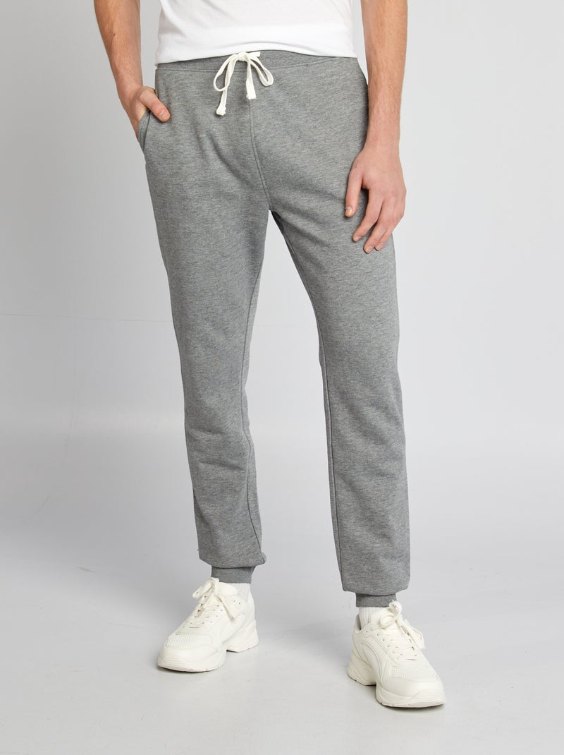 Joggers in tessuto felpato - L38 GRIGIO - Kiabi