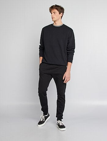 Joggers in tessuto felpato - L38