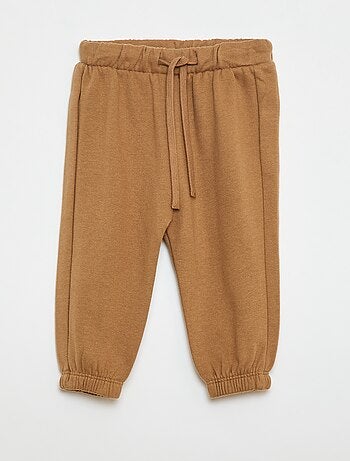 Joggers in tessuto felpato