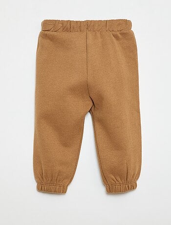 Joggers in tessuto felpato