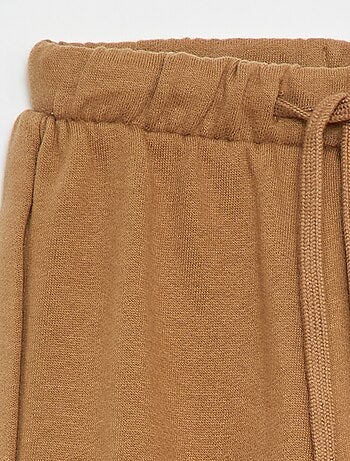 Joggers in tessuto felpato