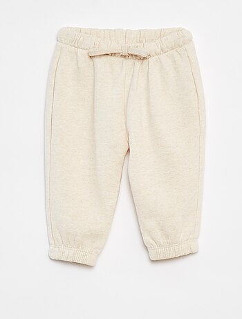 Joggers in tessuto felpato