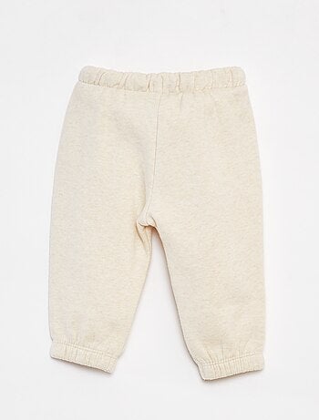 Joggers in tessuto felpato