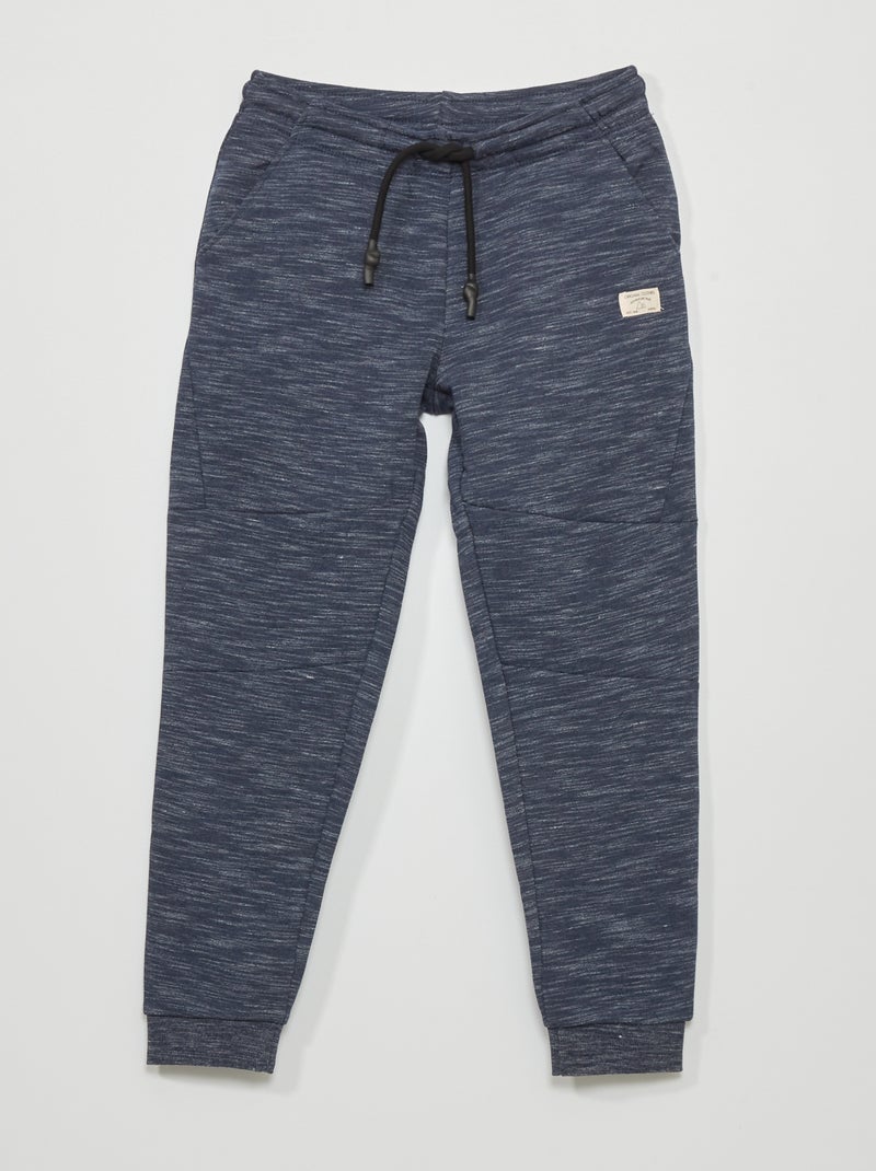 Joggers in tessuto felpato blu - Kiabi