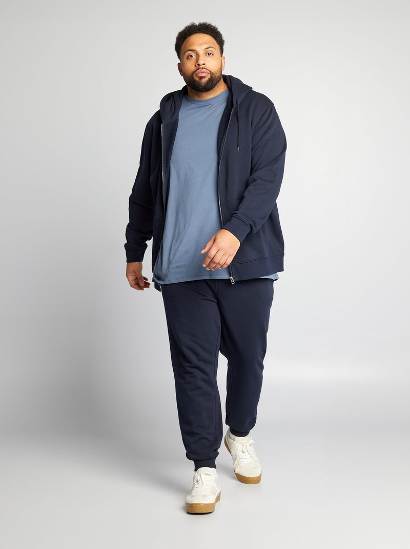 Joggers in tessuto felpato BLU - Kiabi