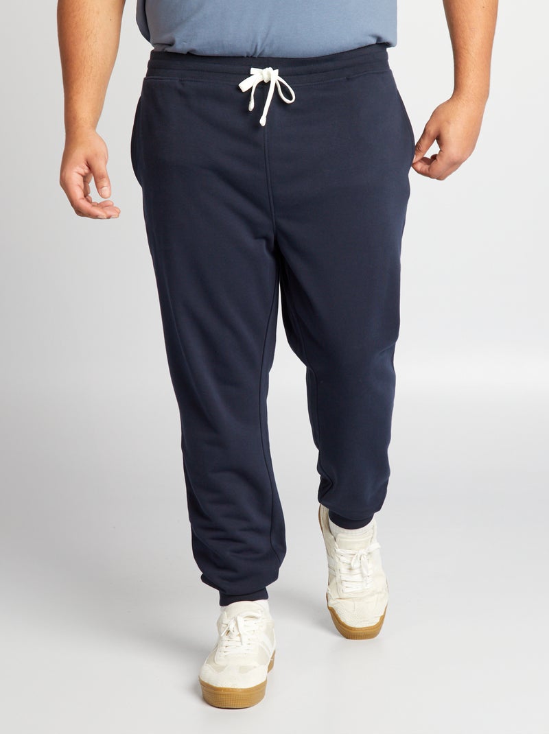 Joggers in tessuto felpato BLU - Kiabi