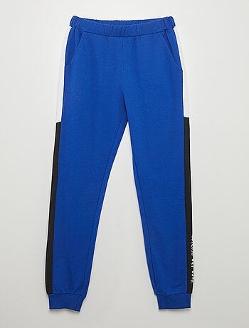Joggers in tessuto felpato